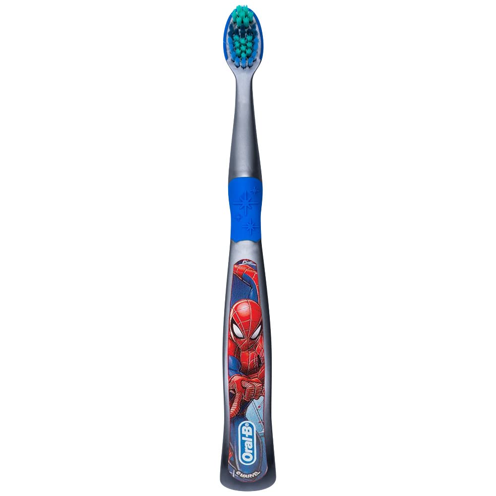 Colgate Marvel Spider-Man Toothbrush, 3+ YRS, Extra Soft (Colors & Characters Very) - Pack of 2