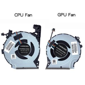 New Replacement Cooling Fans for HP 15-cx Series TPN-C133 15-cx2013TX 15-cx0064TX 15-cx0071TX cx0214TX 15-cx0067tx cx0074tx Laptop FKK9 DFS501105PR0T L20335-001 FKKA DFS481305MC0T L20334-001