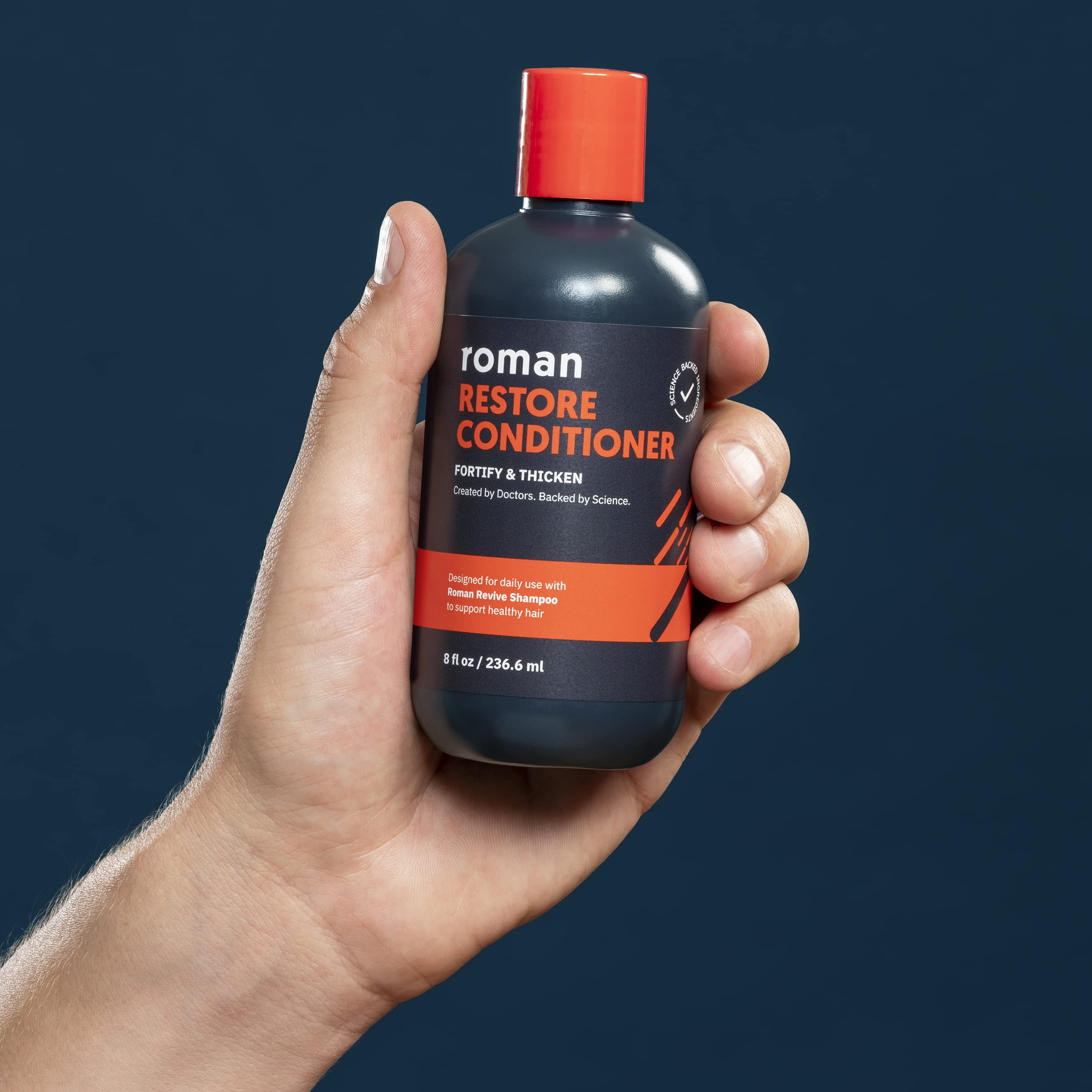 ROMAN Men's Restore Conditioner with Ingredients to Fortify and Moisturize Hair | With Plant Proteins, Coconut Oil, and Shea Butter | Made Without Parabens or Phthalates | 8 fl oz