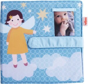 haba guardian angel baby photo album - machine washable holds 8 4x6 photographs