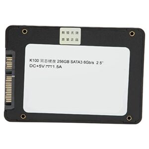 LBEC 2.5in K100 SSD, Multifunction Various Capacities 3D TLC Flash Type Gen III 6Gbs SSD ABS Material for Notebook Computer for Computer 256GB