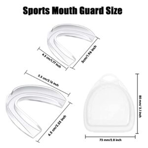 Mouth Guard for Grinding Teeth, Dental Guard, 2 Sizes 4 Pieces, Stops Bruxism Night Guard, Clenching Mouthguard