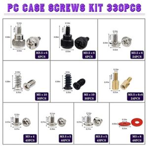 SOLUSTRE 2 Sets Computer Screw Screws for Assembling Computer Screws Kit Computer Case Screw standoffs Screws Computer Installation Kit Tablet car Holder Fan Stand Accessories Shell Steel