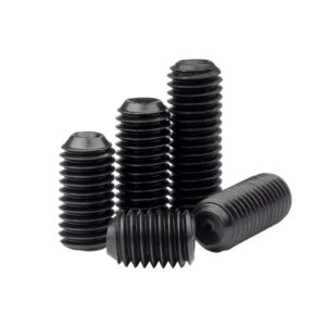 ORANXIN Socket Cap Set Screws Level 12.9 Alloy Steel Cup Point Hex Headless Grub Screw Allen Knobs M4 x 12mm 50 Pcs