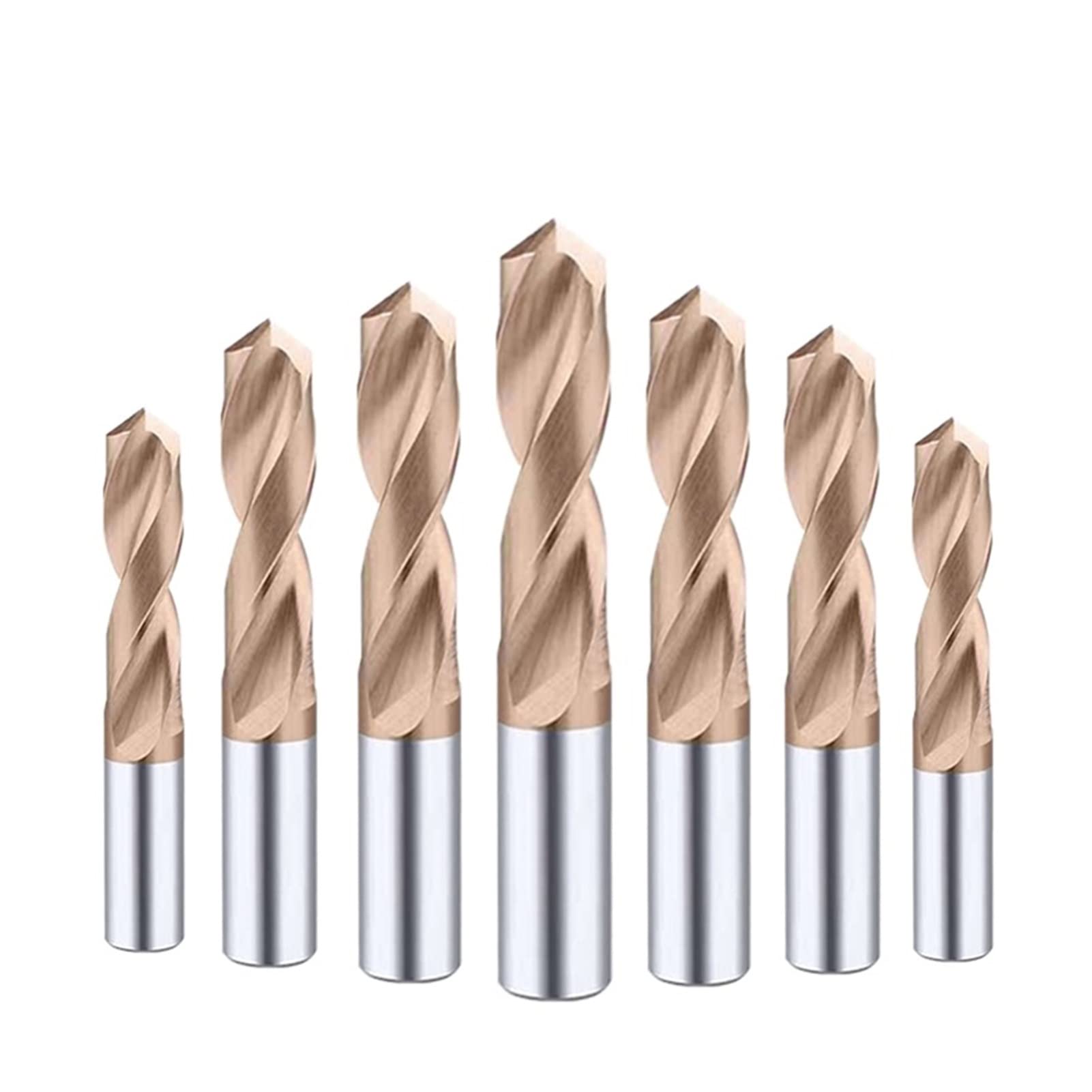 VIEUE Drill Bits Coated Solid Carbide Drills for CNC Machining Centers Carbide Drills 1.0-20mm Metalworking Drills (Color : 10pcs, Hole Diameter : 10x40x70)