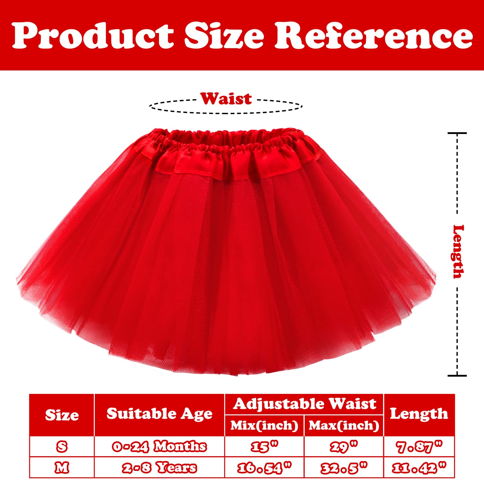 Red Tutu Toddler Tutu Baby Tutu Red Tutu for Girs Red Tulle Skirt Baby Tutu Skirt Red Toddler Tutu Skirt Infant Tutu