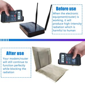 Anti-Radiation Protection Kits, Laptop Radiation Protection Pad*1 & WiFi Router Cover Guard*1 Anti EMF/RF Radiation, 5g Protector from Router and Laptop