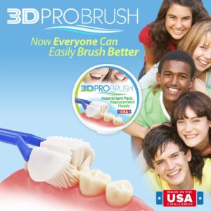 autisticare 4-PK Sensory 3-Sided Toothbrush for Special Needs | Now Even Softer | Fast Easy & Clinically Proven | Autism Spectrum Disorder | Autistic Asperger Caregiver Calm Made in USA