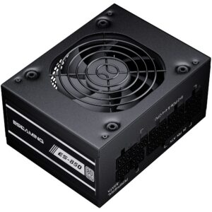 ESGAMING 850W SFX Power Supply 80+ Platinum Efficiency Fully Modular PSU SFX Form Factor with Silent 80mm Hydraulic Fan