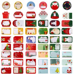 melliex 270 pieces christmas gift tags sticker, self-adhesive gift labels name tags for presents envelopes cards