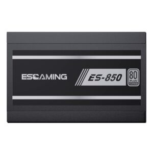 ESGAMING 850W SFX Power Supply 80+ Platinum Efficiency Fully Modular PSU SFX Form Factor with Silent 80mm Hydraulic Fan