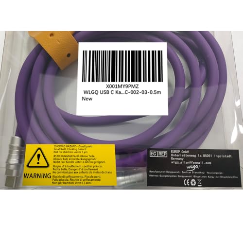 WLGQ USB C to USB C Cable, PD100W Skin-Friendly Liquid Silicone Material Fast Charging Cable USB Type C Interface Device Universal Charging Cable Purple 1.6Ft