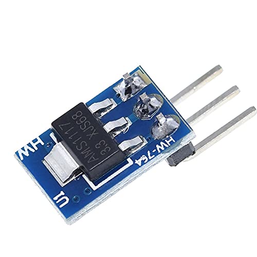 WWZMDiB 12Pcs AMS1117-3.3 DC-DC Buck Converter 4.75~12V to 3.3V Step-Down Power Module LDO 800MA (12 pcs)