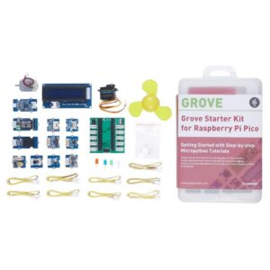 Seeed Studio Grove Starter Kit for Raspberry Pi Pico, with Detailed Tutorials and Supports Micropython, Compatible with Pico Attach Free Courses, Plug to Use, No Wiring, No Welding.