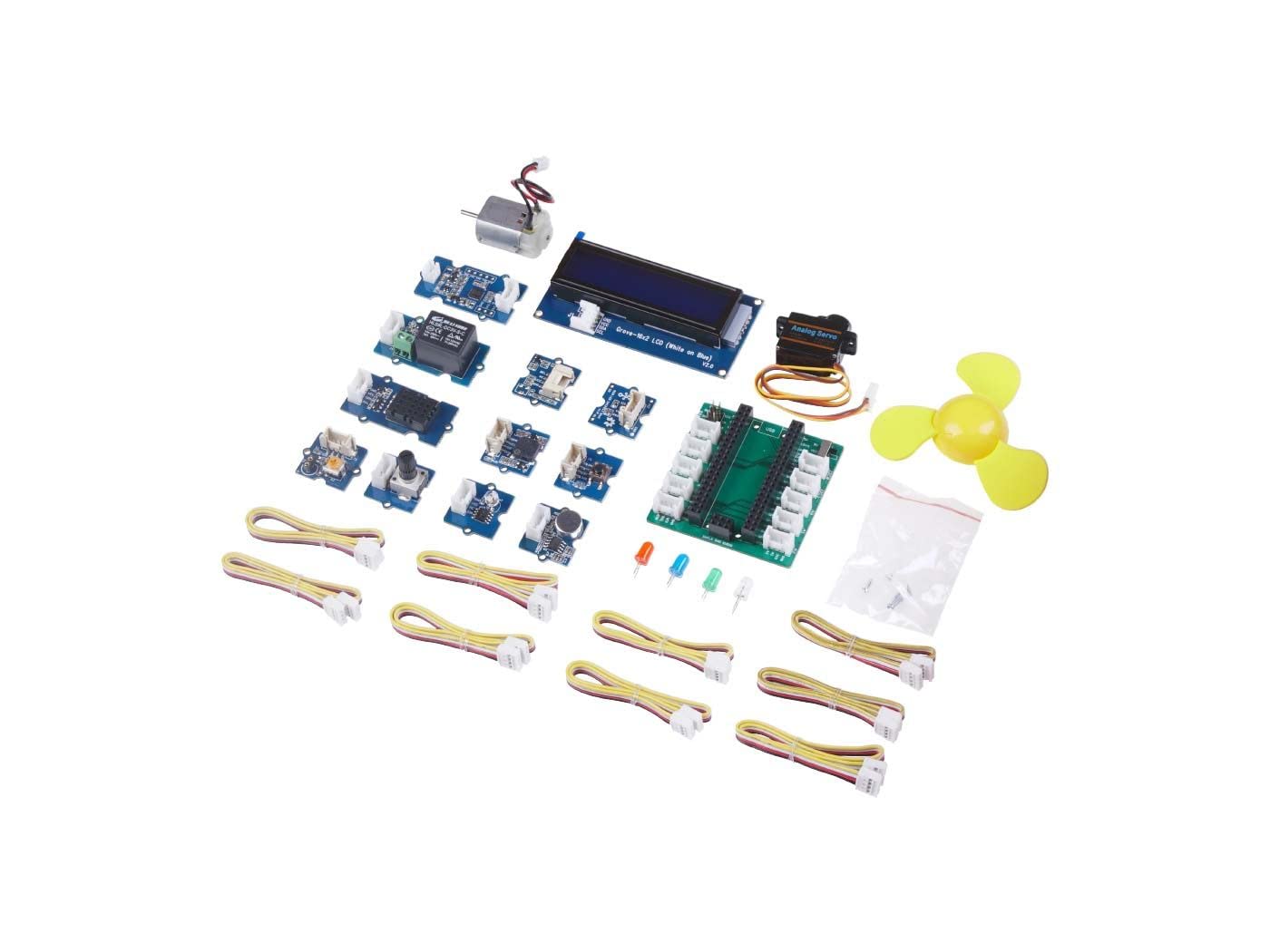 Seeed Studio Grove Starter Kit for Raspberry Pi Pico, with Detailed Tutorials and Supports Micropython, Compatible with Pico Attach Free Courses, Plug to Use, No Wiring, No Welding.