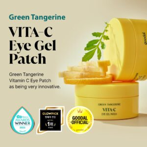 GOODAL Green Tangerine Vitamin C Moisturizing Eye Patch, 5-minute, Hydrating Gel Patch (60 sheets) (Ver.2)