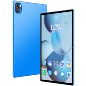 10.1 inch x5 pro tablet, 4+32g full screen tablets with dual sim card slots, android 8, 1280x800 hd, wifi, bluetooth, gps, 2mp/5mp camera (blue)