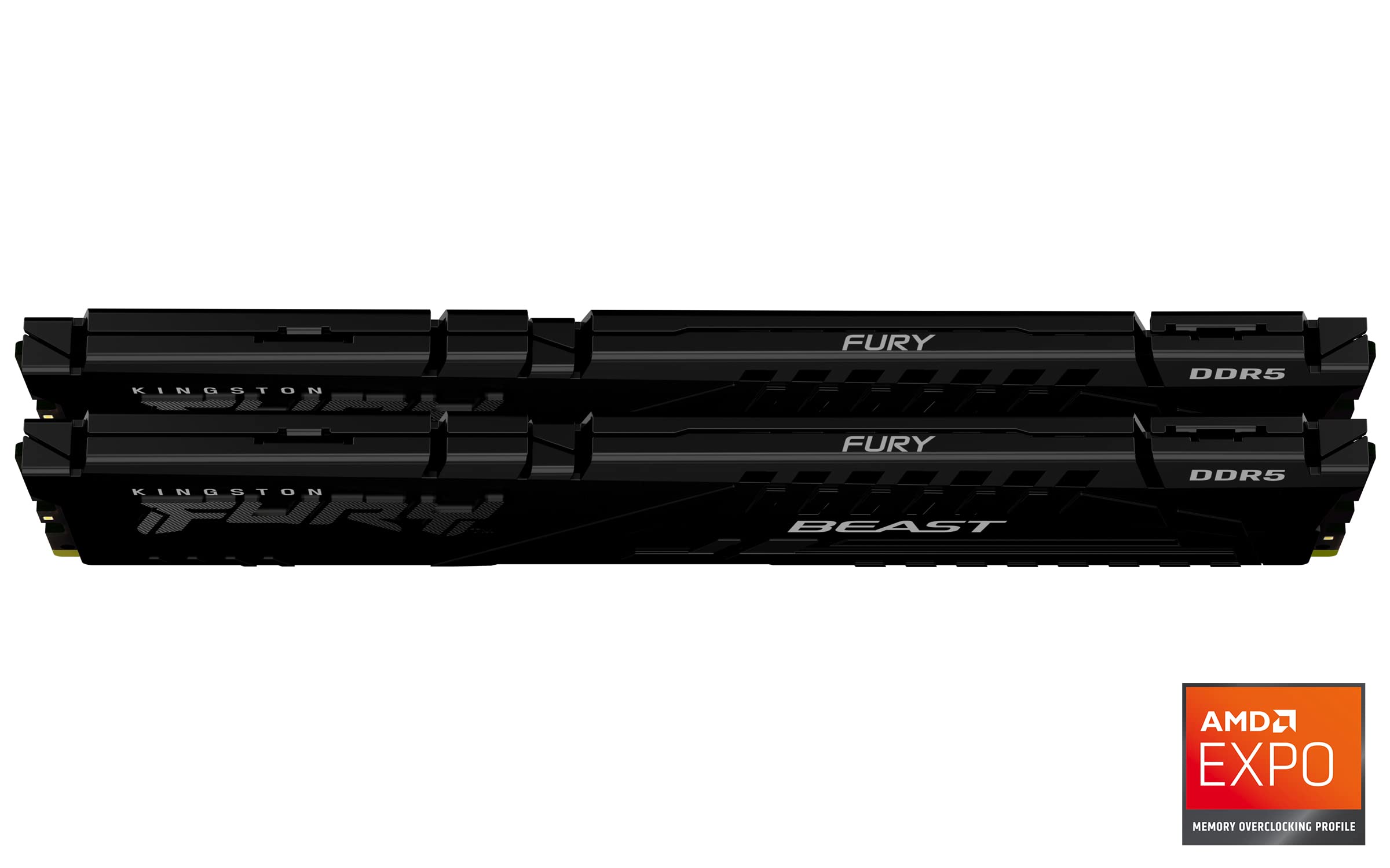 Kingston Fury Beast 32GB (2x16GB) 6000MT/s DDR5 CL36 Desktop Memory Kit of 2 | AMD Expo | Plug N Play | KF560C36BBEK2-32