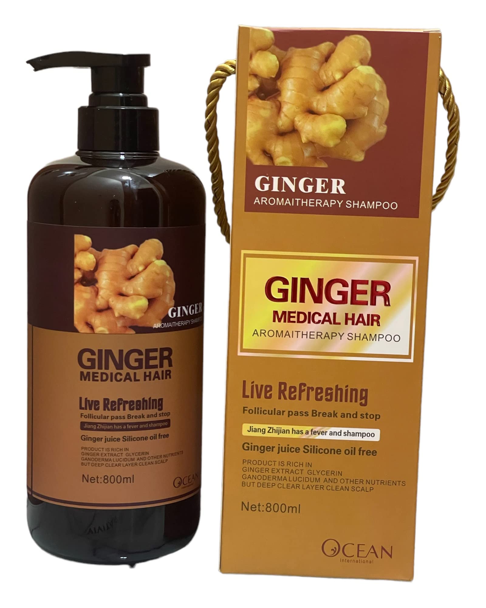 GINGER Medical Shampoo & Conditioner Set (Shampoo & Conditioner), 2.2 pounds, 27.0 Fl Oz