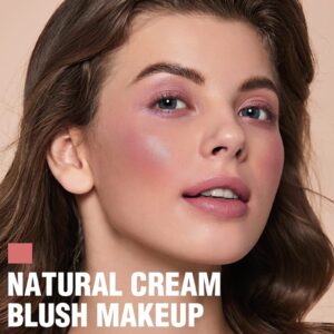 FOCALLURE Cream Blush Makeup,Buildable Blush Stick for Cheeks,Matte and Dewy Finish,Long Wearing,Easy Application,Lightweight Multi Stick,ROSE MARBLE