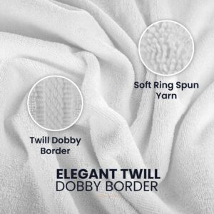 Belem Luxury Bulk Towels for Hotels - Pack of 60 (24x50) -100% Cotton - White Large Bath Towels Bulk - Save $149 in Bulk Bath Towels -Soft & Plush - Highly Absorbent, Quick Dry - Wholesale Towels Pack