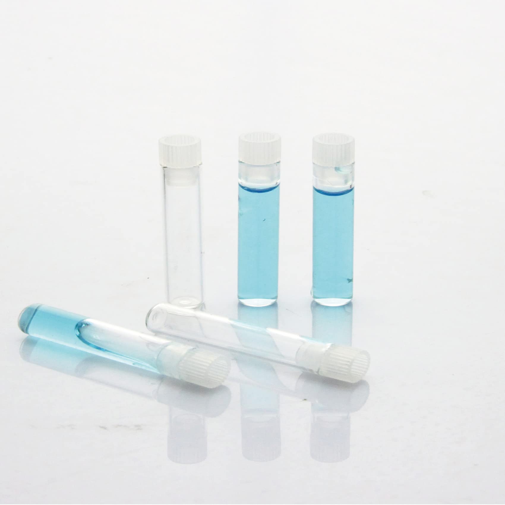 PEKYBIO Shell Vial, 1 mL Glass with Caps Installed, Pre-Assembled for Dissolution Systems,Pack of 200