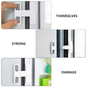 2pcs Safety Fridge Lock Adhesive Cabinet Locks Anti- Pinch Locks Lock