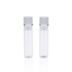 PEKYBIO Shell Vial, 1 mL Glass with Caps Installed, Pre-Assembled for Dissolution Systems,Pack of 200