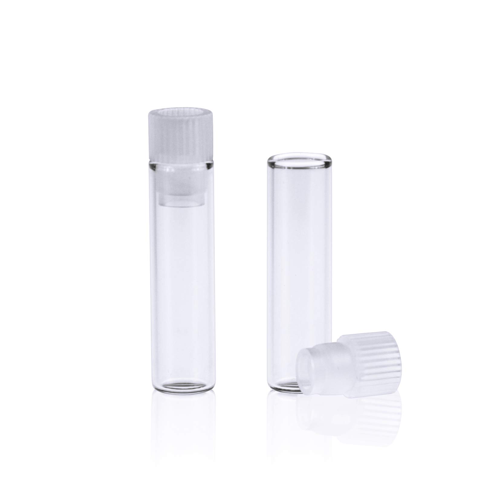 PEKYBIO Shell Vial, 1 mL Glass with Caps Installed, Pre-Assembled for Dissolution Systems,Pack of 200