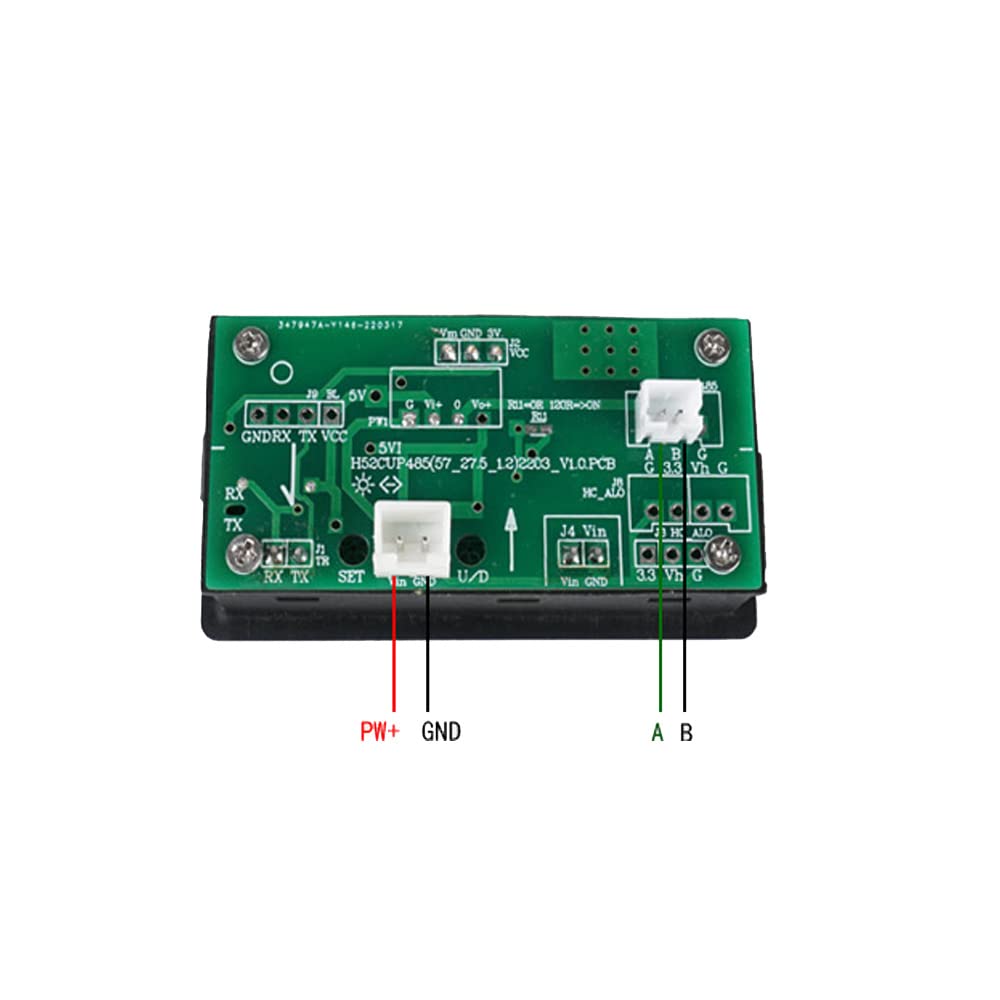 Taidacent BMS LCD Monitor Isolated RS485 Battery Meter RS485 Modbus Energy Meter Lithium Battery Voltage Current Coulomb Display