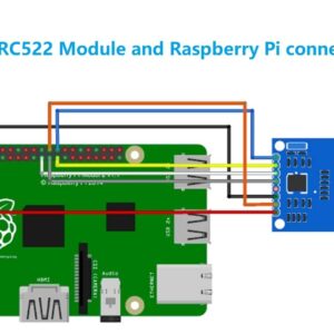 WWZMDiB 2 Pcs MFRC522 RFID Kit for Arduino Raspberry Pi（RC522 IC Card Sensor Module + S50 Blank Card + Key Ring + Jumper Wires）