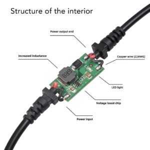 5V USB C Male to 12V Car Cigarette Lighter Socket Female Converter, Power Adapter Converter, for Driving Recorder DVR Dash Camera GPS, 0./11.8in