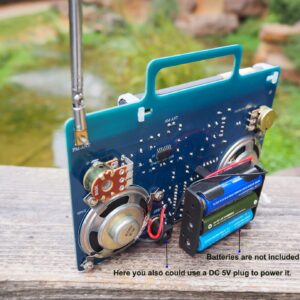 VIGURTIME AM/FM Radio Kit | Soldering Project DIY Kit for Practicing Teaching Electronics | Stereo | Great STEM Project and Gift | Upgraded Version VT-16