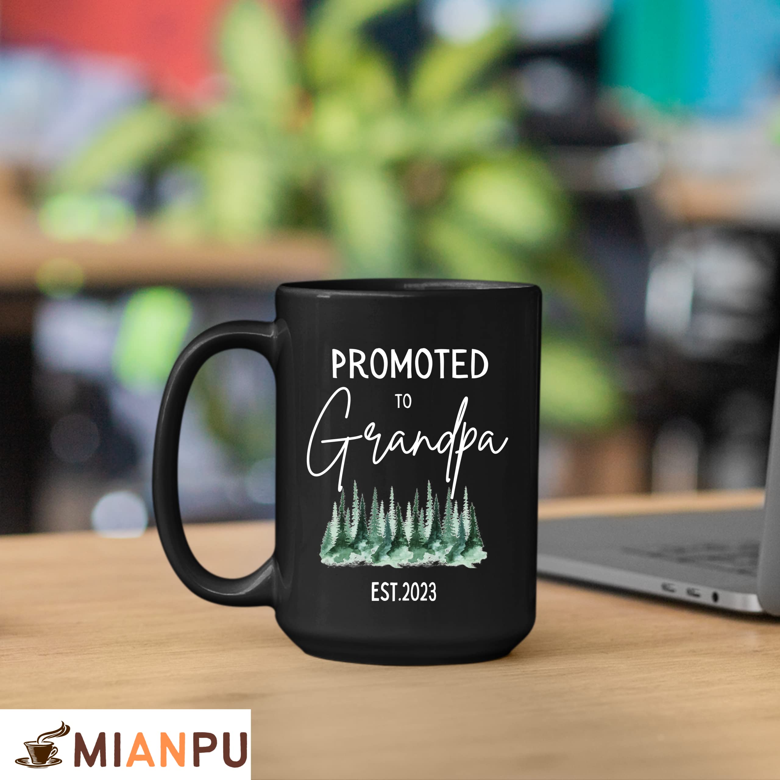 MIANPU Promoted To Grandparents 2023, Grandma And Grandpa Announcement Gifts, Pregnancy Announcement For Grandparents, Grandparent Mug Set, Grandparents Baby Announcement, 15oz