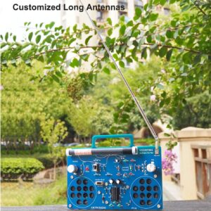 VIGURTIME AM/FM Radio Kit | Soldering Project DIY Kit for Practicing Teaching Electronics | Stereo | Great STEM Project and Gift | Upgraded Version VT-16