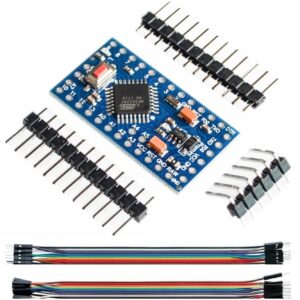 WWZMDiB PRO Mini Atmega328P-AU 5V/16MHz Development Board Microcontroller Bootloadered Replace ATmega128 Pro Mini Atmega328 328P DC5V 16M for Arduino