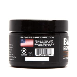 Badass Beard Care Beard Butter For Men - THE ORIGINAL, 3 oz - Made of Natural Ingrediens for Healthy, Soften and Itchness Free Beard and Mustache