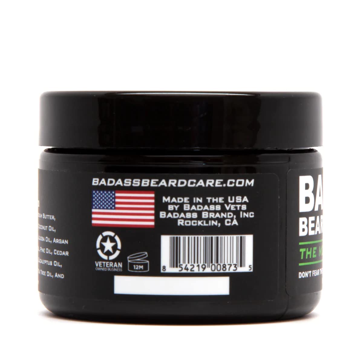 Badass Beard Care Beard Butter For Men - THE MOUNTAIN MAN, 3 oz - Made of Natural Ingrediens for Healthy, Soften and Itchness Free Beard and Mustache