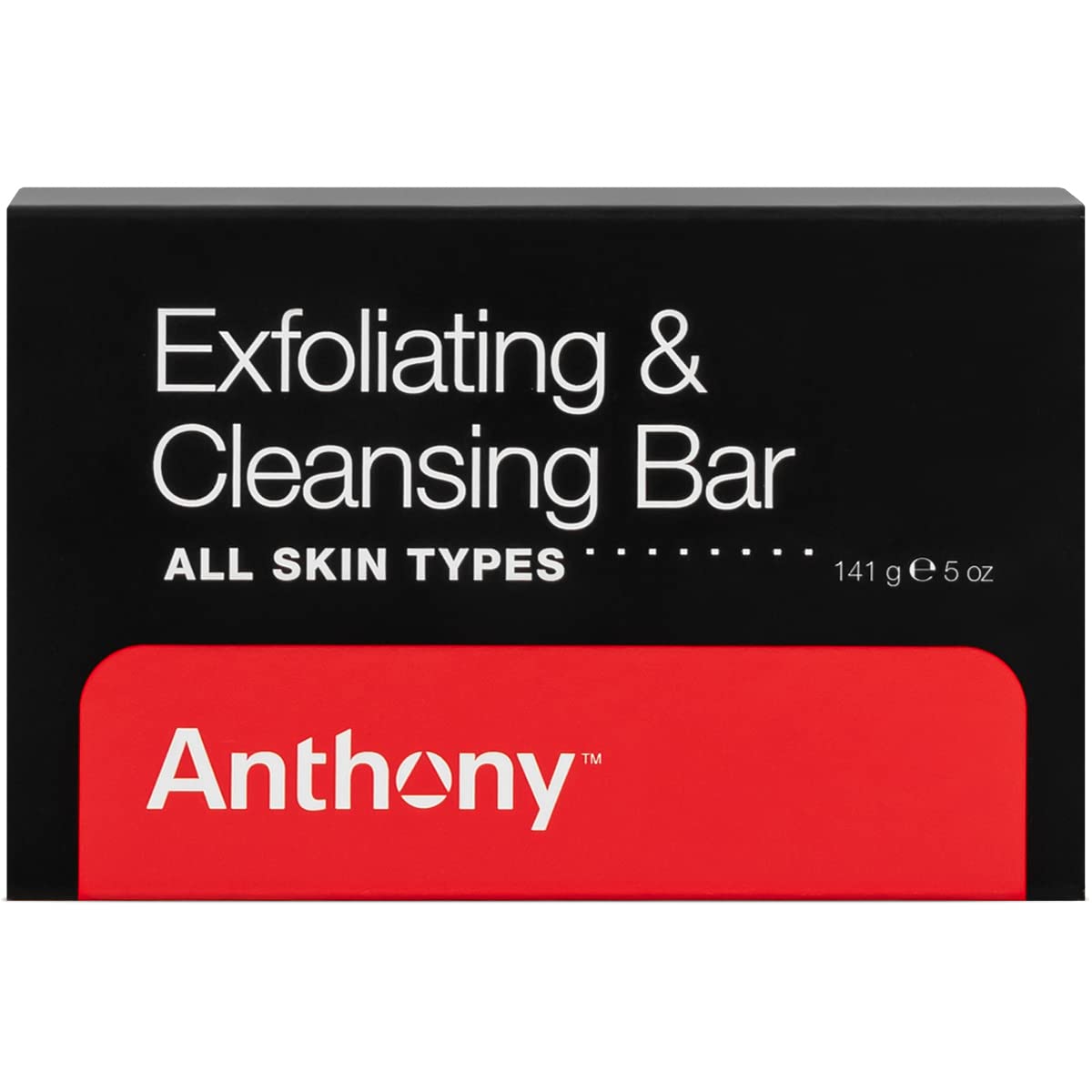 Anthony Shaving Cream Mens Sensitive Skin 6 Fl Oz and Anthony Mens Soap Bar Exfoliating Soap 5 Oz