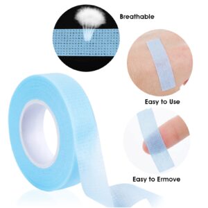 WLLHYF 6 Rolls Eyelashes Extension Tape， Breathable Medical Microporous Tape Sensitive Skin Tape Adhesive Fabric Lash Tape for Professional Individual Makeup Eye Lashes Tools