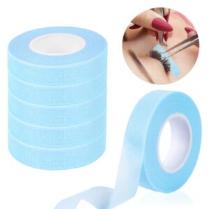 WLLHYF 6 Rolls Eyelashes Extension Tape， Breathable Medical Microporous Tape Sensitive Skin Tape Adhesive Fabric Lash Tape for Professional Individual Makeup Eye Lashes Tools