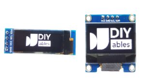 diyables 2pcs oled display i2c 128x64 128x32 for arduino, esp32, esp8266, raspberry pi