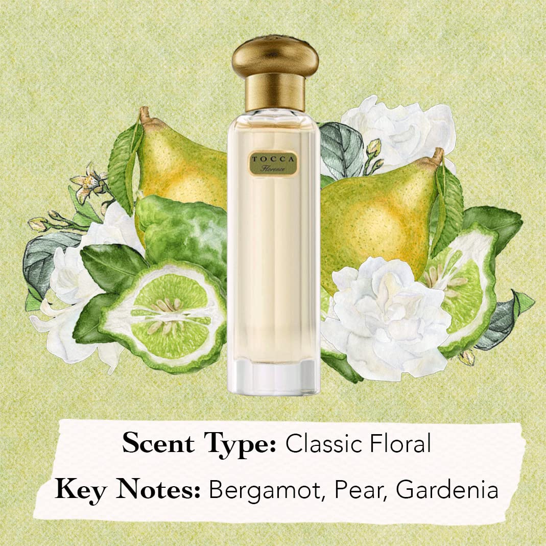 Tocca Dry Body Oil (100 ml) and Eau de Parfum (20 ml) in Florence - Bergamot, Grapefruit, Green Pear, Gardenia & Apple