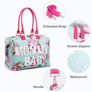 LitBear Diaper Bag Backpack, Mommy Bag for Hospital, Large Capacity Multifunction Nappy Bags,Hospital Bag for Labor and Delivery