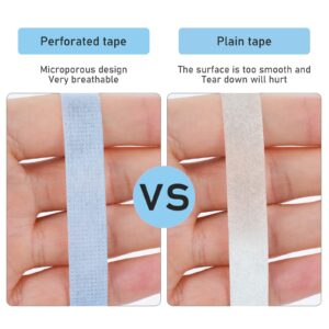 WLLHYF 6 Rolls Eyelashes Extension Tape， Breathable Medical Microporous Tape Sensitive Skin Tape Adhesive Fabric Lash Tape for Professional Individual Makeup Eye Lashes Tools