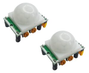 diyables 2pcs hc-sr501 infrared pir motion sensor for arduino, esp32, esp8266, raspberry pi