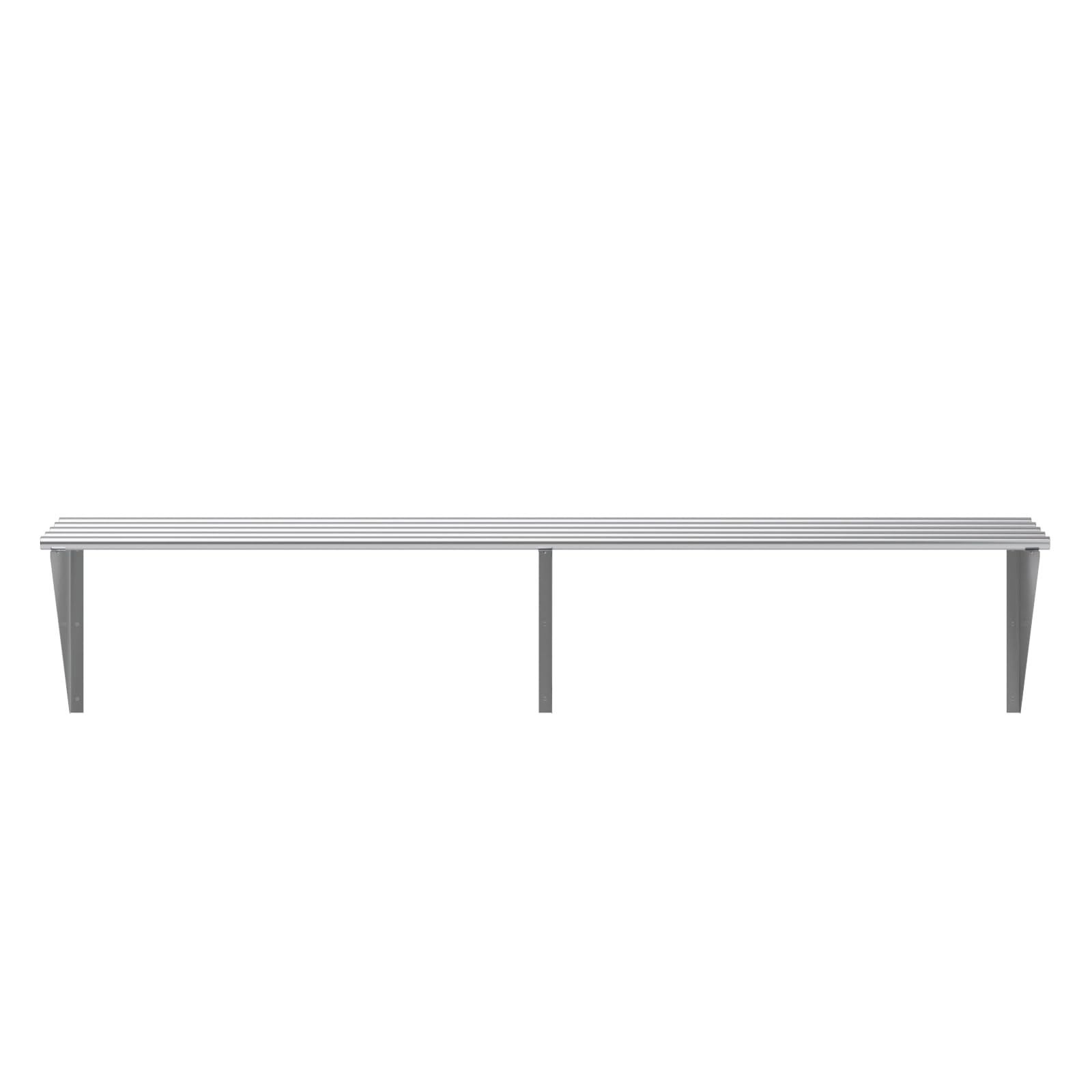 AmGood 72" Long X 18" Deep Stainless Steel Tubular Wall Shelf | NSF Certified | Appliance & Equipment Metal Shelving | Kitchen, Restaurant, Garage, Laundry, Utility Room