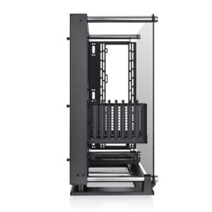 Thermaltake Core P3 Pro E-ATX Tempered Glass Mid Tower Gaming Computer Chassis, Open Frame Panoramic Viewing, Glass Wall-Mount, Rotatable PCI-E Slots, CA-1G4-00M1WN-09