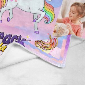 D-Story Custom Blanket with Photo for Girls - Personalized Blankets for Kids Toddler Adult - Customized Throw Blanket for Baby Adult Baby Blanket