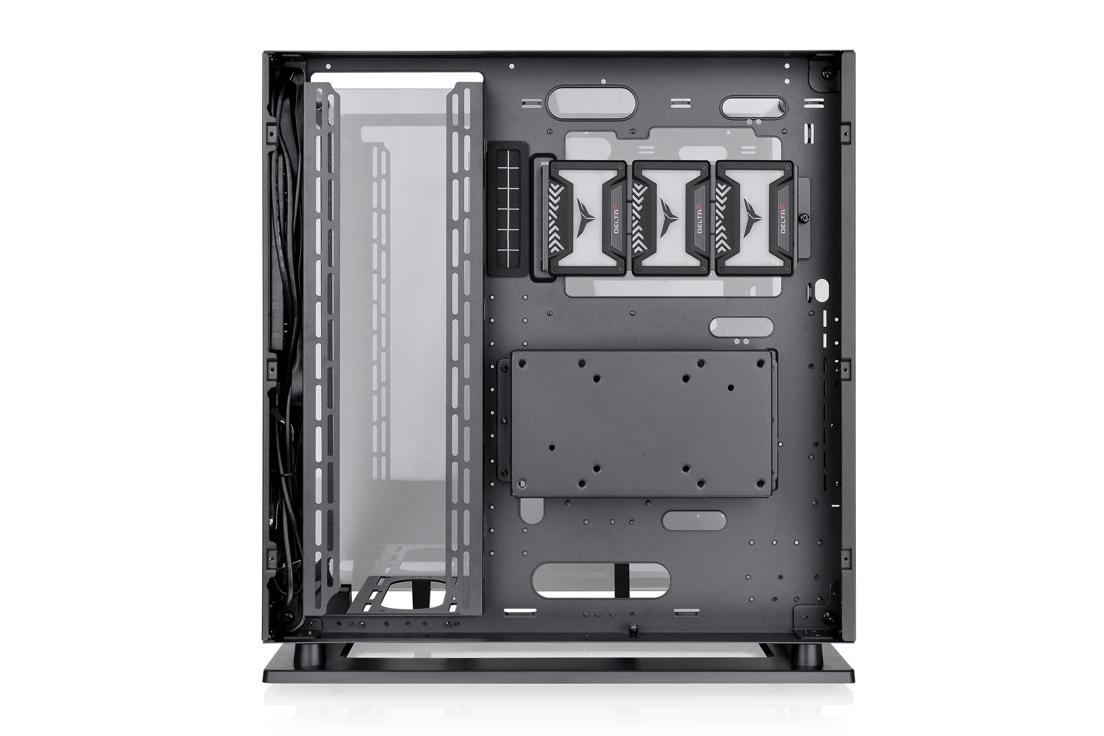 Thermaltake Core P3 Pro E-ATX Tempered Glass Mid Tower Gaming Computer Chassis, Open Frame Panoramic Viewing, Glass Wall-Mount, Rotatable PCI-E Slots, CA-1G4-00M1WN-09